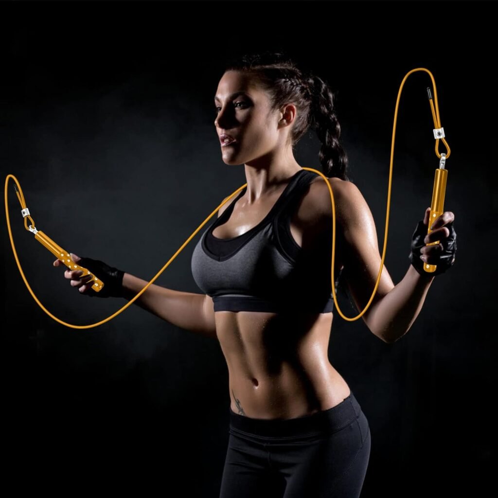 Verstelbaar springtouw voor fitness, training en oefeningen voor mannen, vrouwen en kinderen