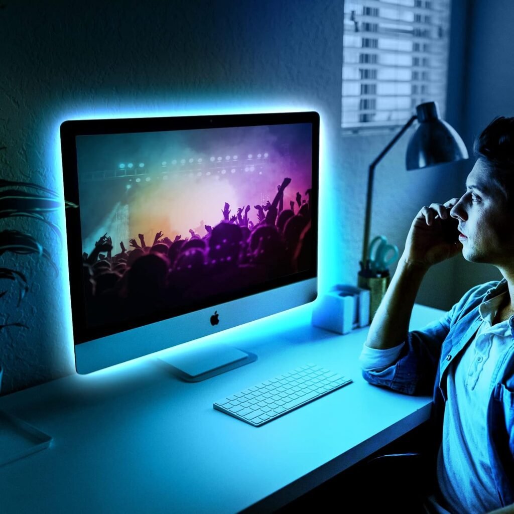 TV-achtergrondverlichting warm witte COB LED-strip voor interieurdecoratie
