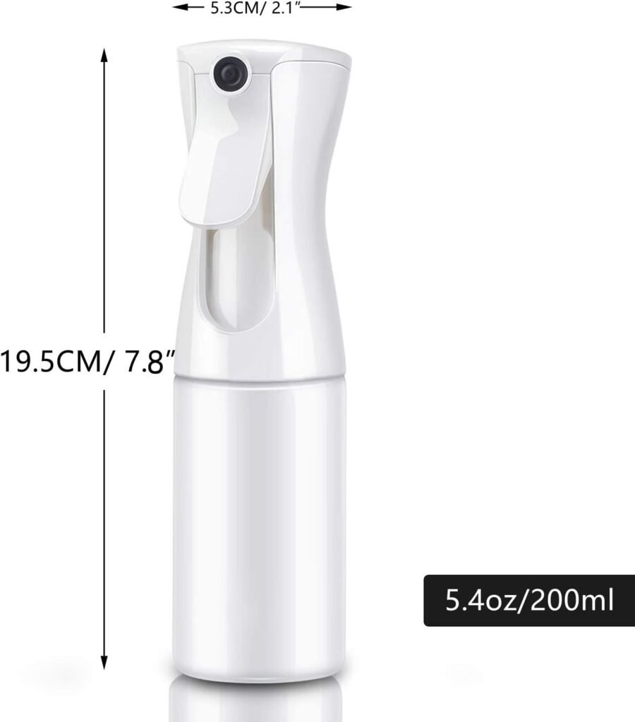 Transparante 200 ml nevelspuitfles voor haar- en huidverzorging