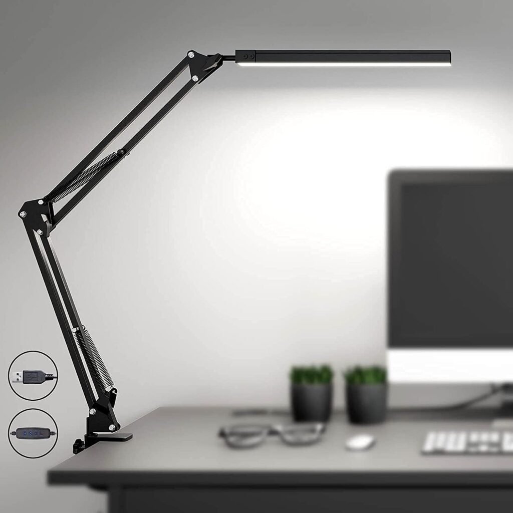Dimbare monitorlamp met daglicht en flexibele arm