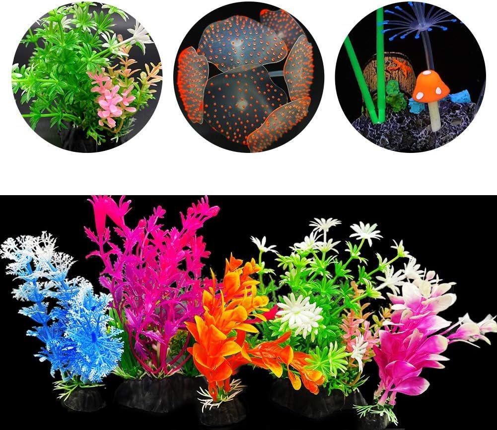 Aquarium kunstplanten decoratie voor natuurlijke aquascape in levendige kleuren