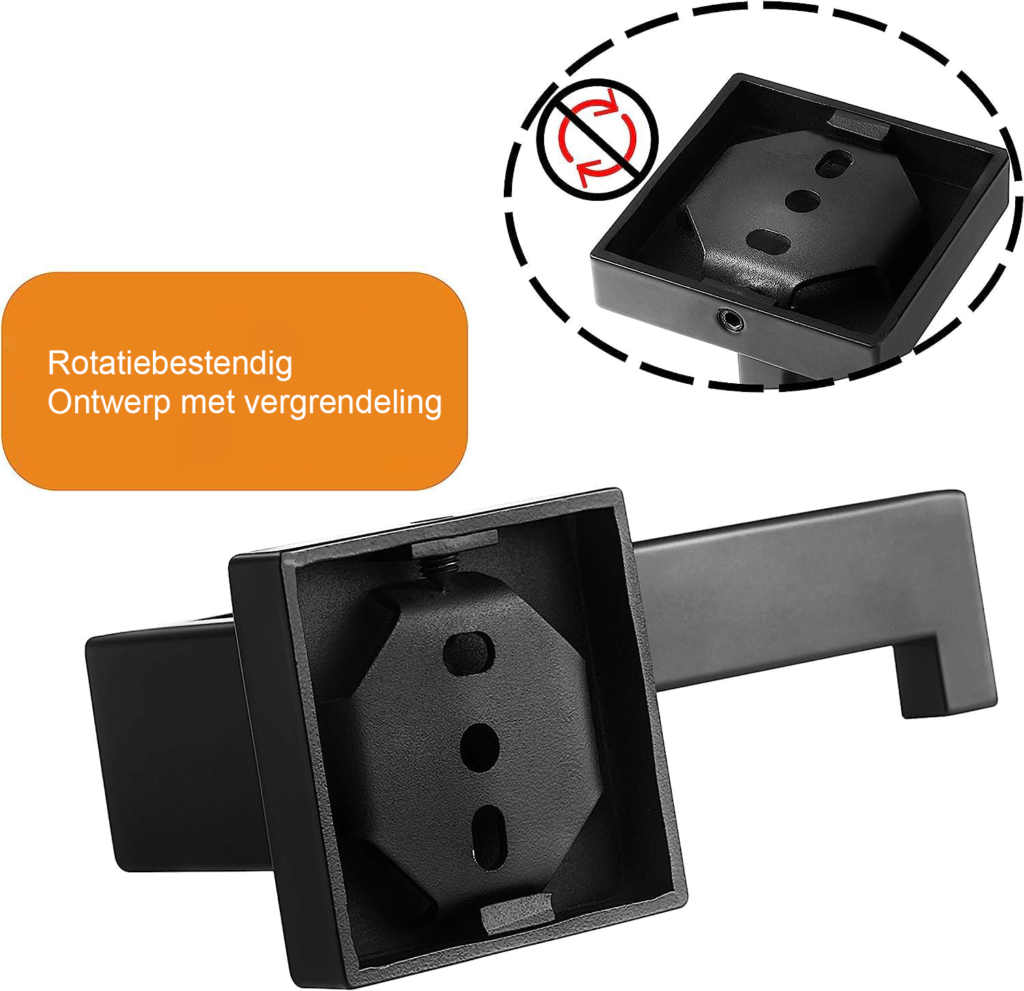 Toiletrolhouder van roestvrij staal voor wandmontage in de badkamer