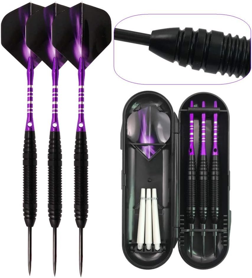 Tungsten dartpijlen set - Professionele dartset met aluminium shafts - Tungsten darts met aluminium flights - Dartaccessoires