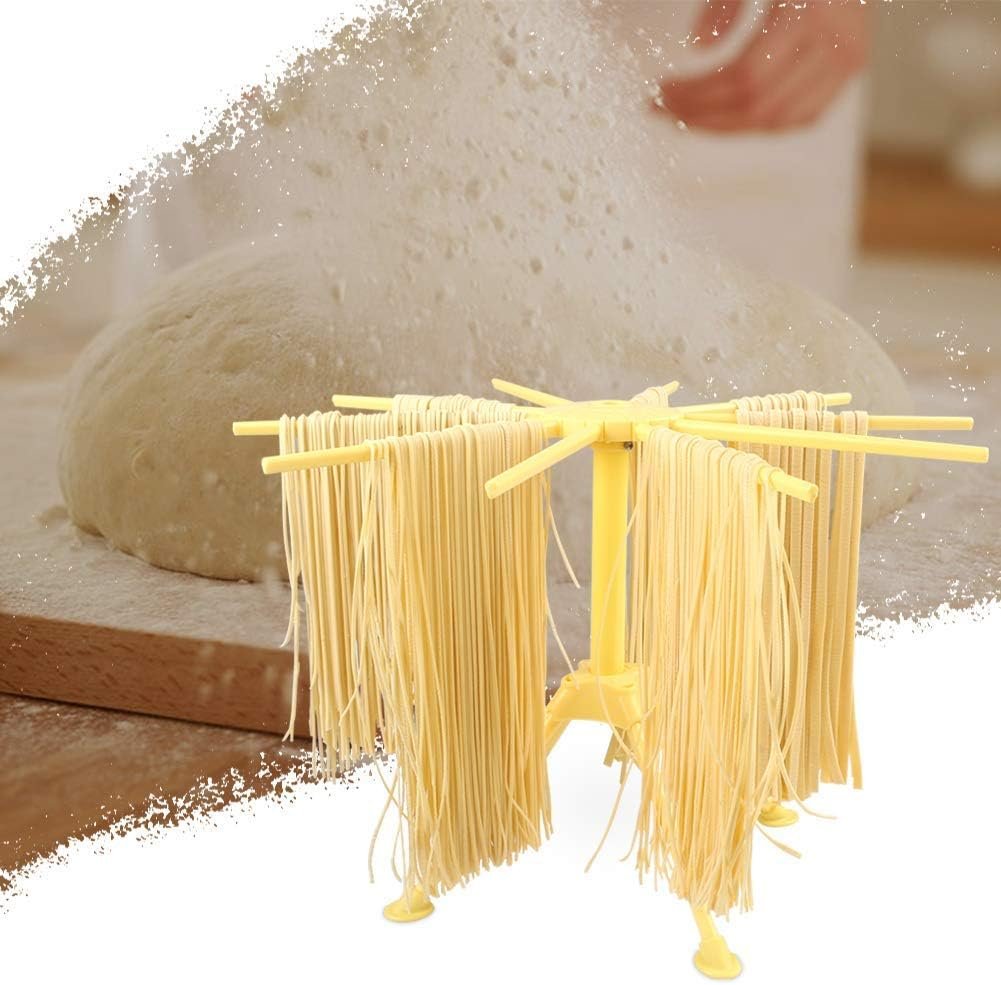 Pastadroogrek Inklapbaar - Pasta Droogrek voor Zelfgemaakte Pasta - Ruimtebesparend Kunststof Rek - 21,7 x 9,4 x 8,8 cm