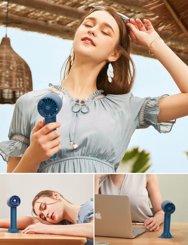 USB handventilator met krachtige luchtstroom en ergonomisch design