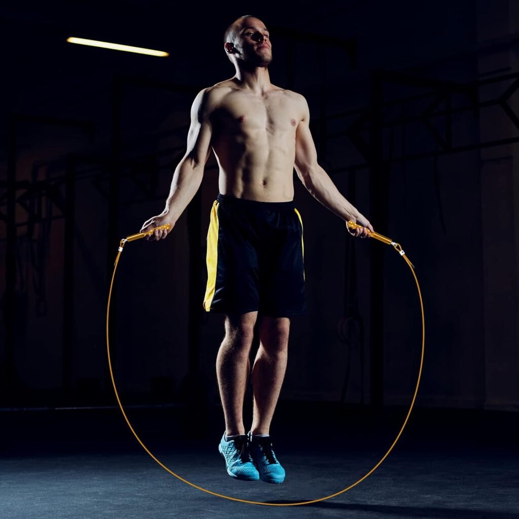 Verstelbaar springtouw voor fitness, training en oefeningen voor mannen, vrouwen en kinderen
