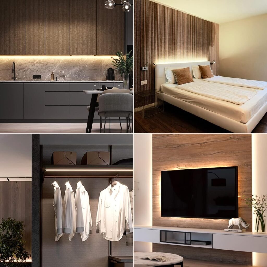TV achtergrondverlichting met dimbare COB LED-strip van 2 meter in warm wit 3000K
