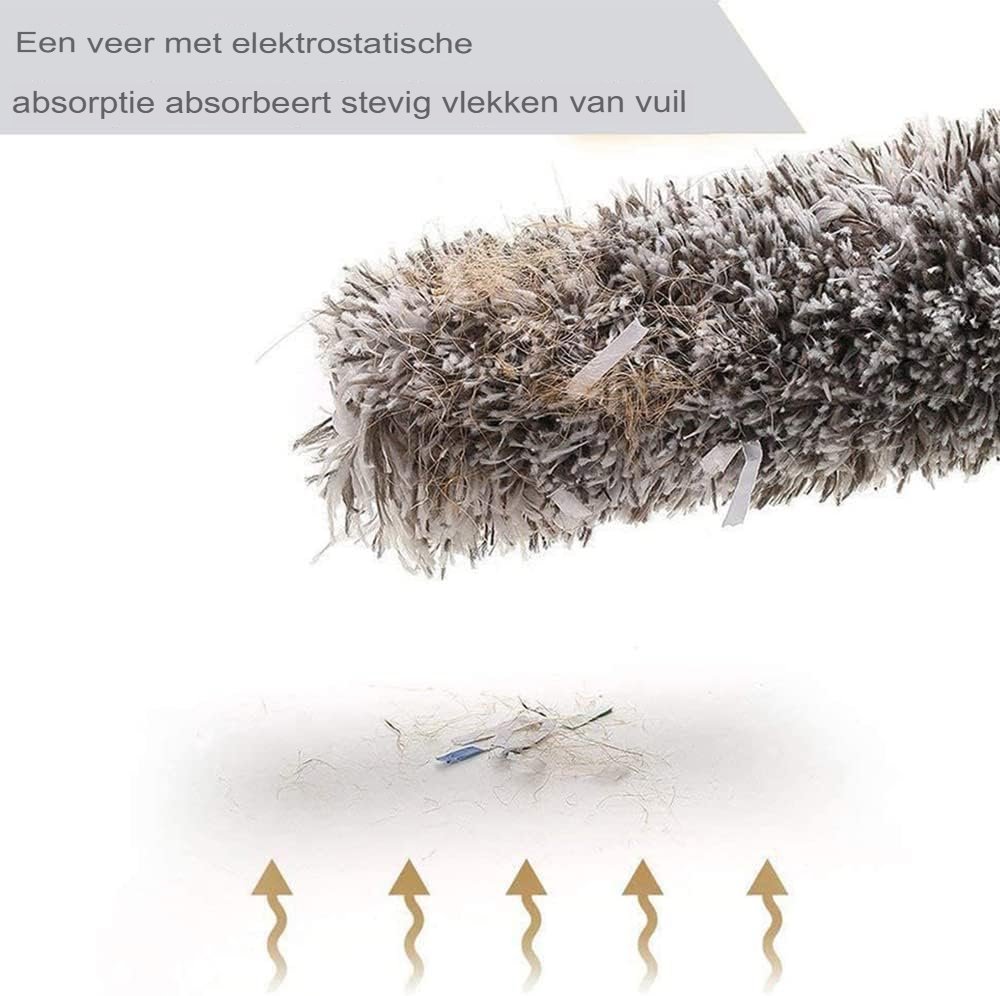 Uitschuifbare microvezelstofmop voor plafondventilator met verlengstang