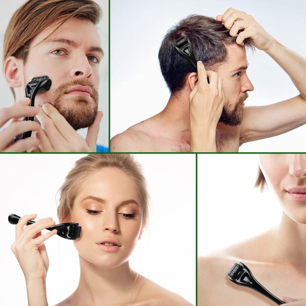 Micronaaldroller 0,25 mm - Gezichtsroller voor Huidverzorging - 540 Naalden - Microneedling Beautytool voor Thuisgebruik