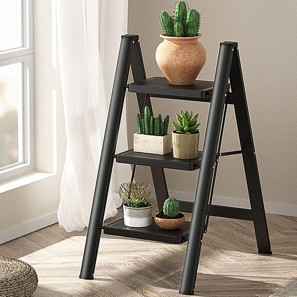 Inklapbare trapladder lichtgewicht huishoudtrap met compact design