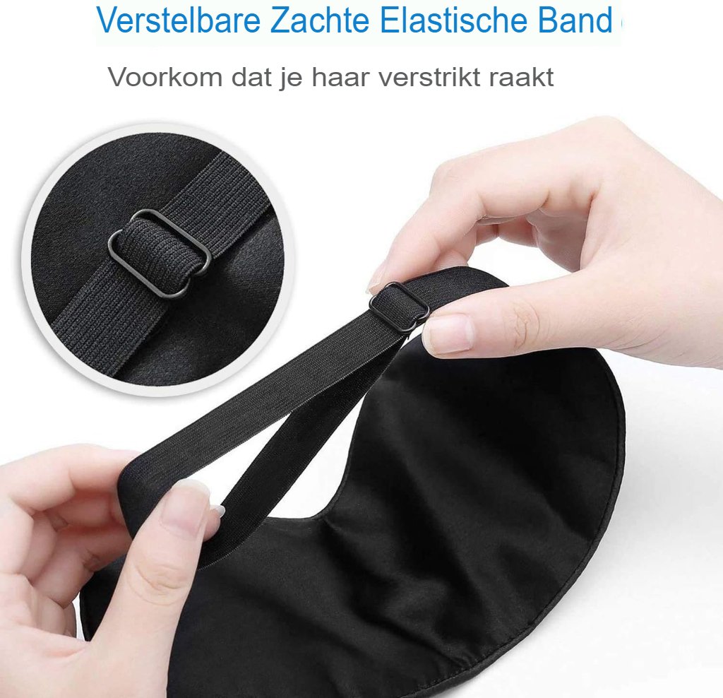 Lichtgewicht slaapmasker met verstelbare band en lichtblokkerend ontwerp