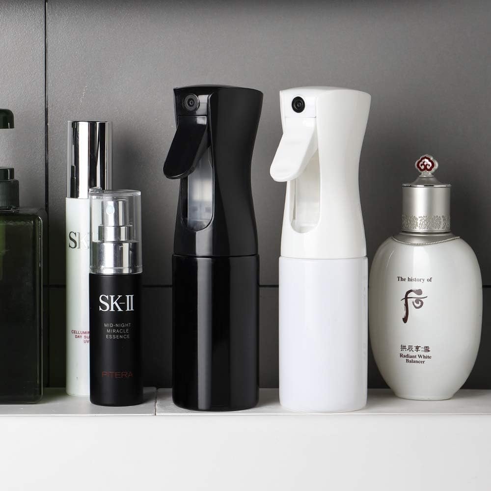 Transparante sproeifles 160 ml met fijne nevelspray voor haarverzorging, planten en huishoudelijke reiniging