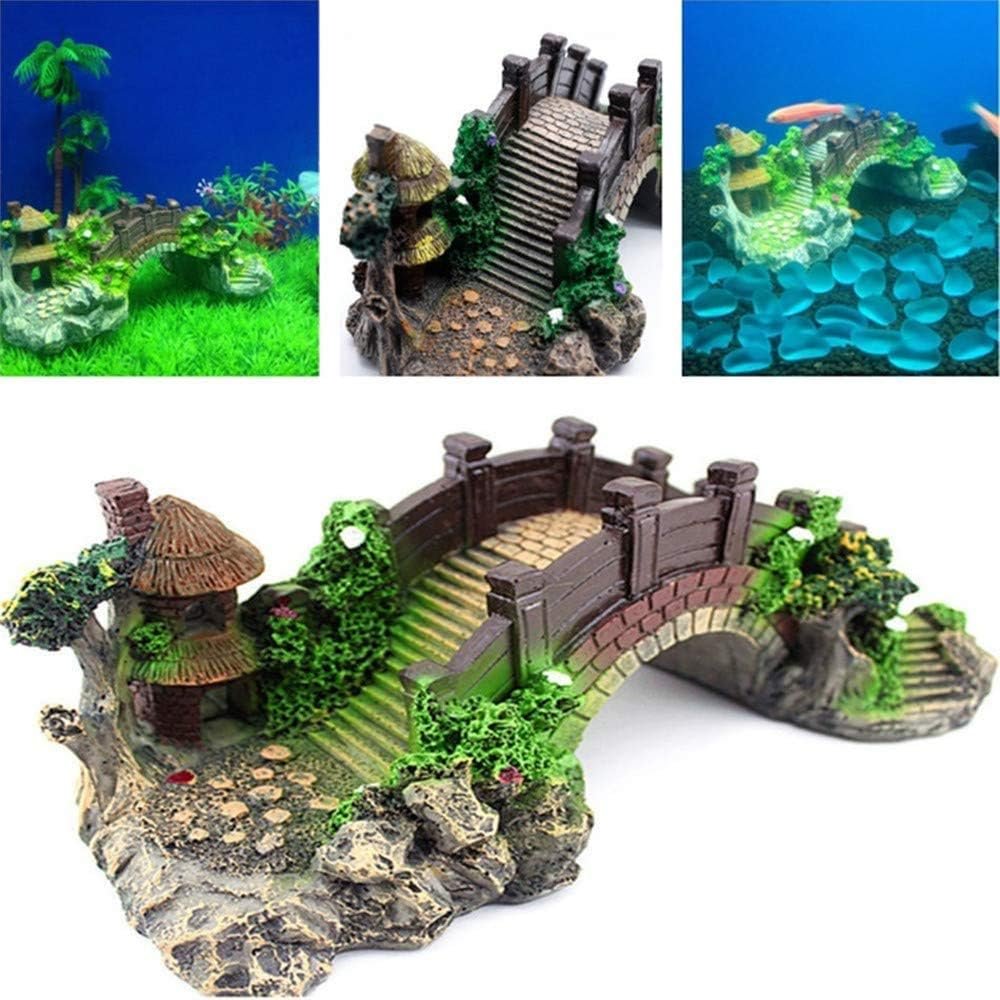 Aquariumdecoratie met schildpadontwerp en schuilplaats voor vissen en schildpadden