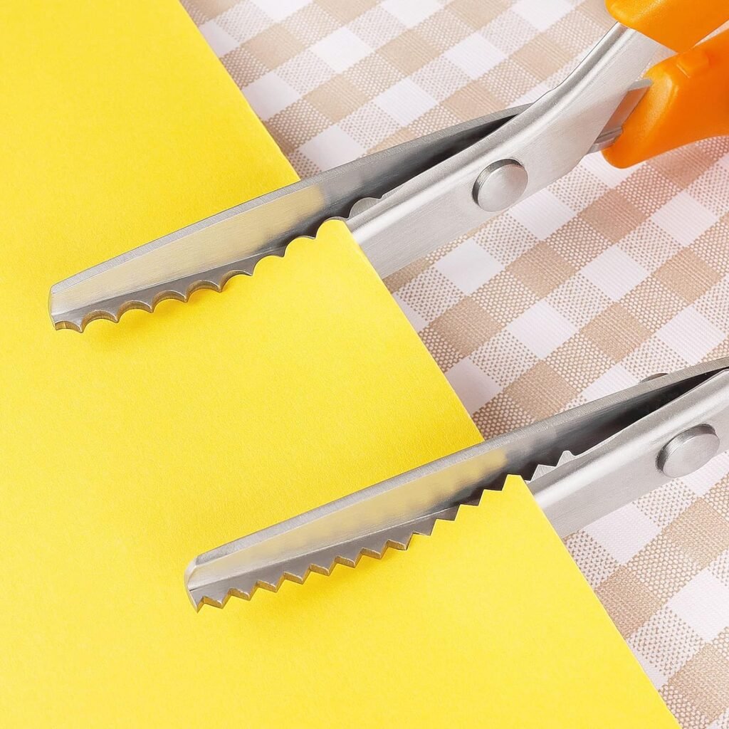 Rozenknipschaar Gekarteld - Stofschaar voor Draad en Stof - Ergonomisch Handvat - Naaien en Knutselen - 24 cm