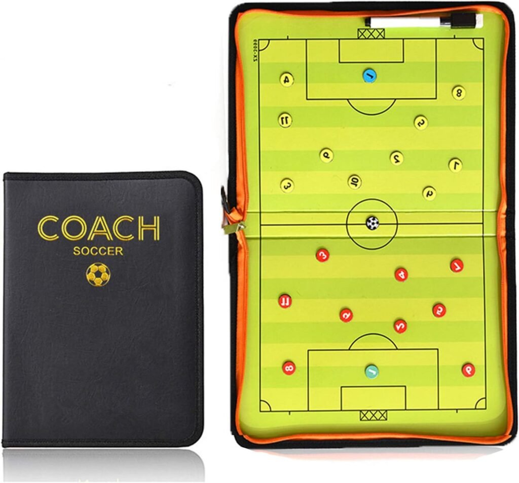 Magnetisch Tactiekbord Voetbal - Coachbord met Magneten - Aluminium Frame - 28 x 20 cm - Training Accessoire