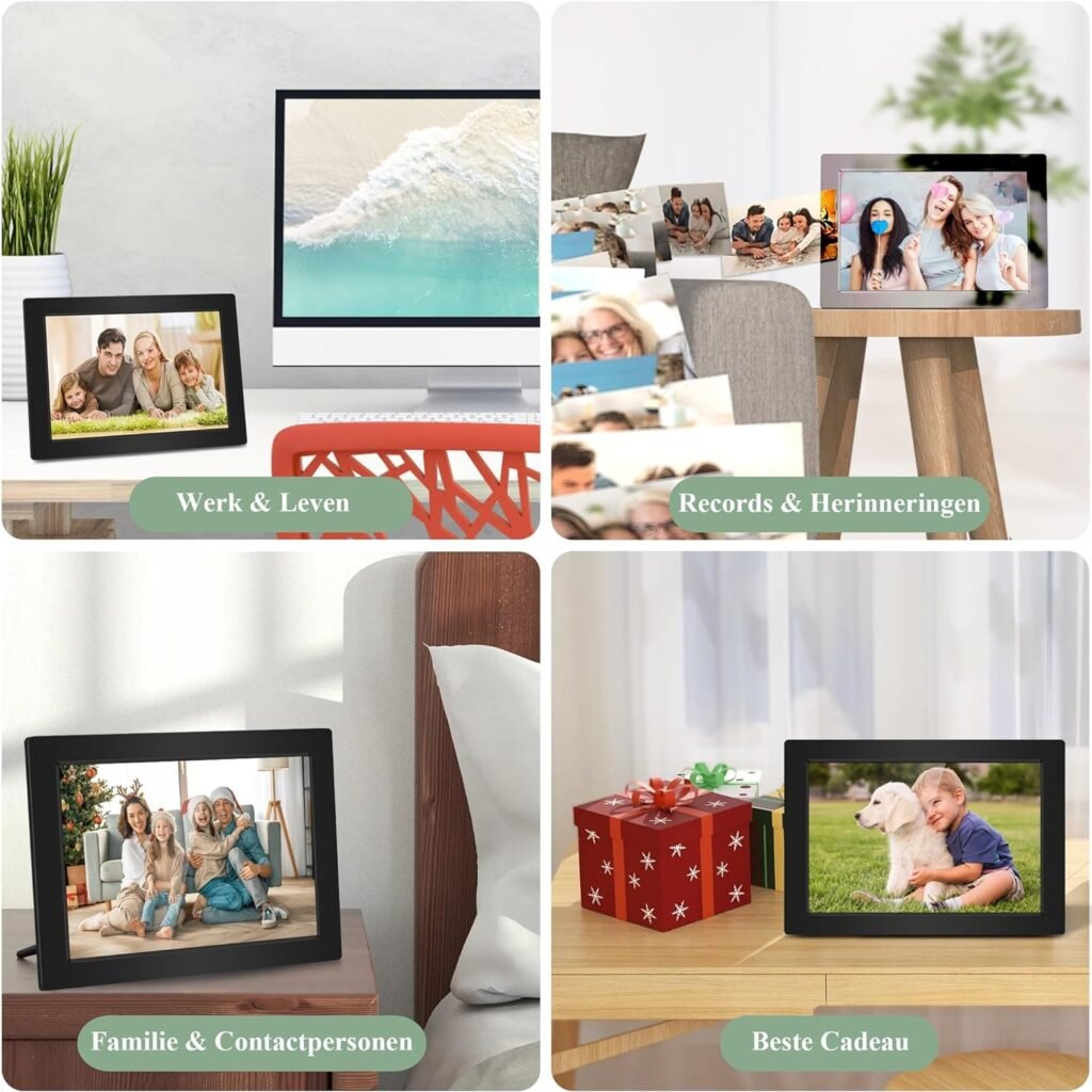 Digitale fotolijst met wifi en afstandsbediening