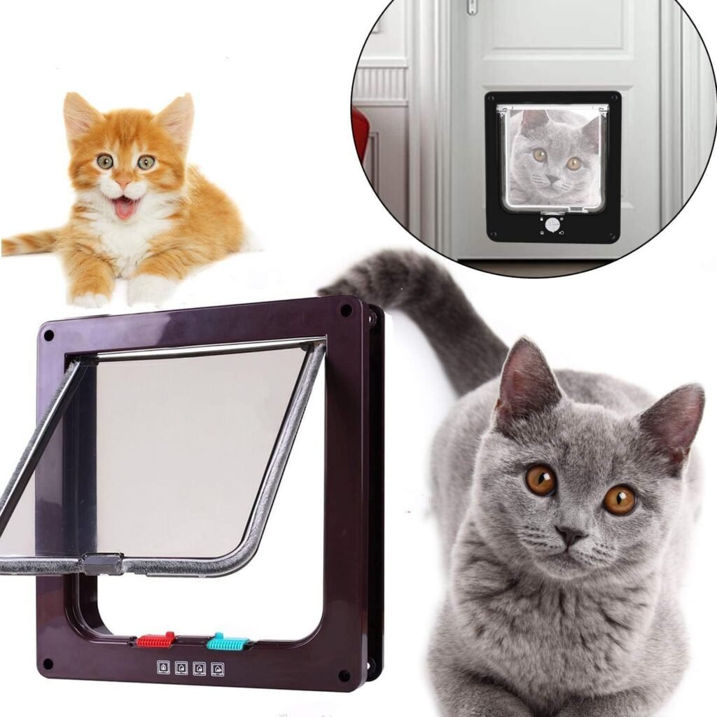 Grote weerbestendige magneet voor kattenluik met sterke houdkracht en eenvoudige installatie