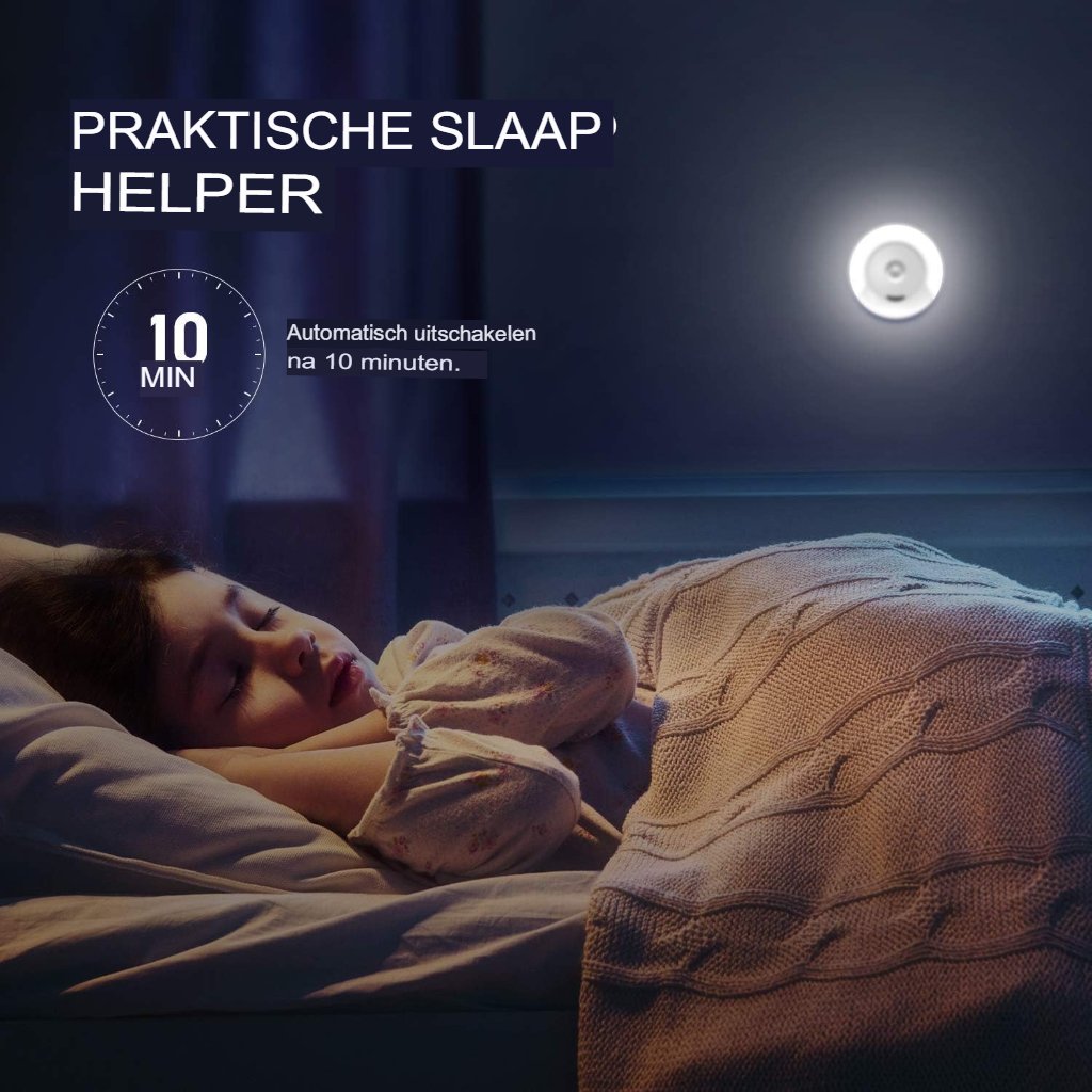 LED nachtlampje met afstandsbediening en 11 helderheidsstanden voor slaapkamer en kinderkamer