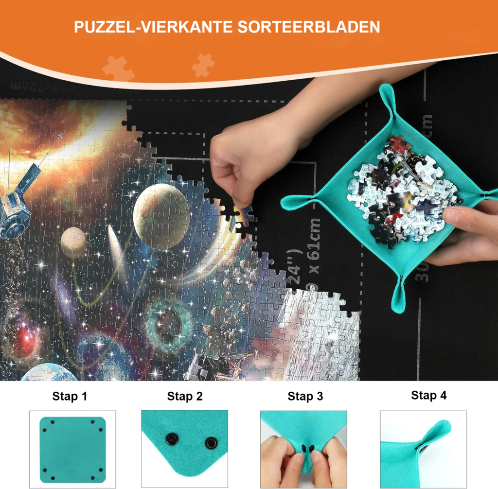 Puzzelmat set met interlocking schuimrubberen stukken voor kinderen en fitness