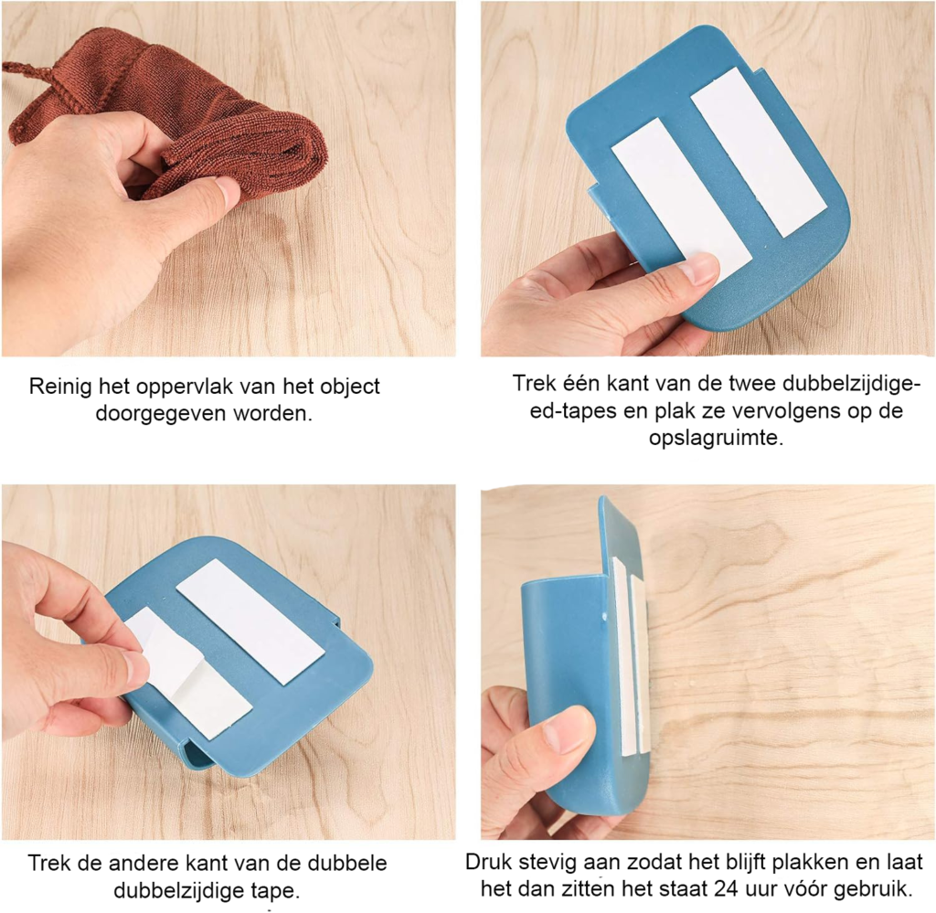 Wandhouder Afstandsbediening - Zelfklevende Opberger - Telefoonhouder - Ruimtebesparend Design