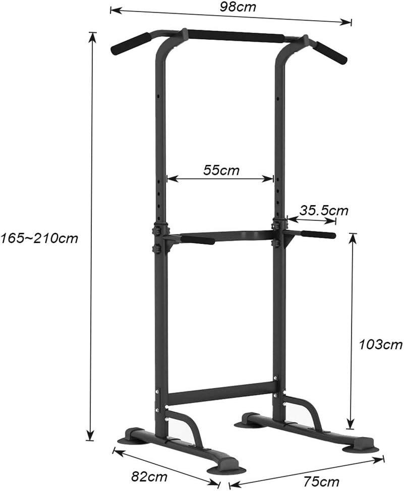 Multifunctioneel pull-up station voor thuis fitness en krachttraining
