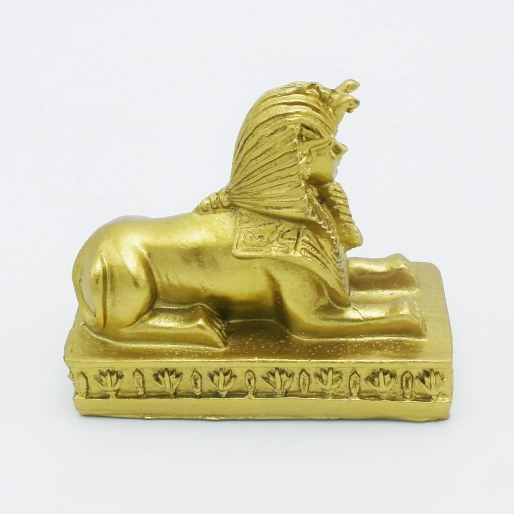 Gouden aquarium Sphinx leeuwvis decoratie ornament voor aquarium en terrarium