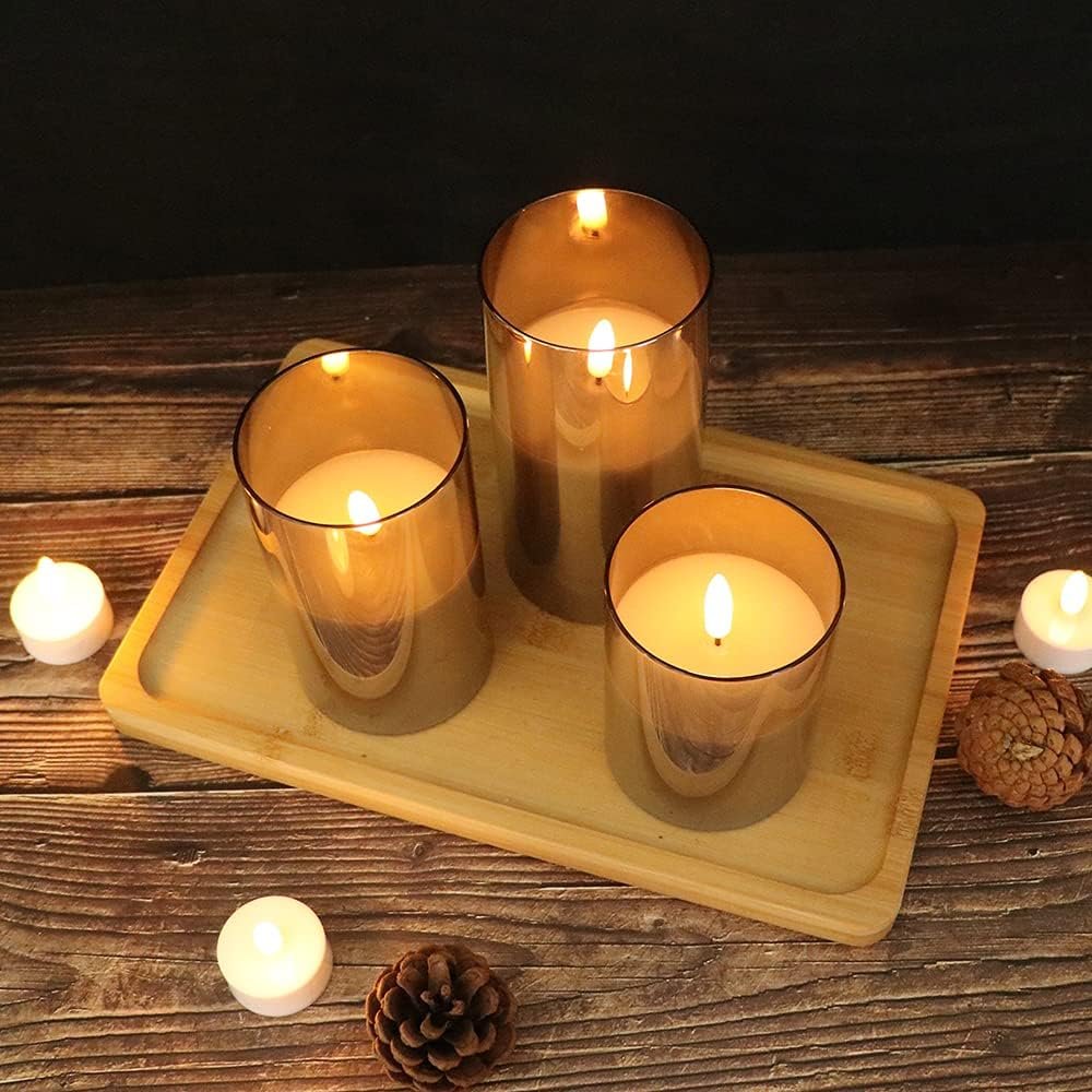 Flikkerende LED theelichtjes met afstandsbediening warm wit