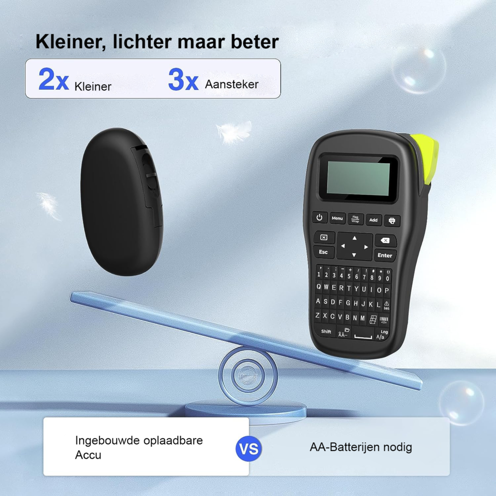 Draagbare draadloze labelprinter met Bluetooth voor efficiënt labelen