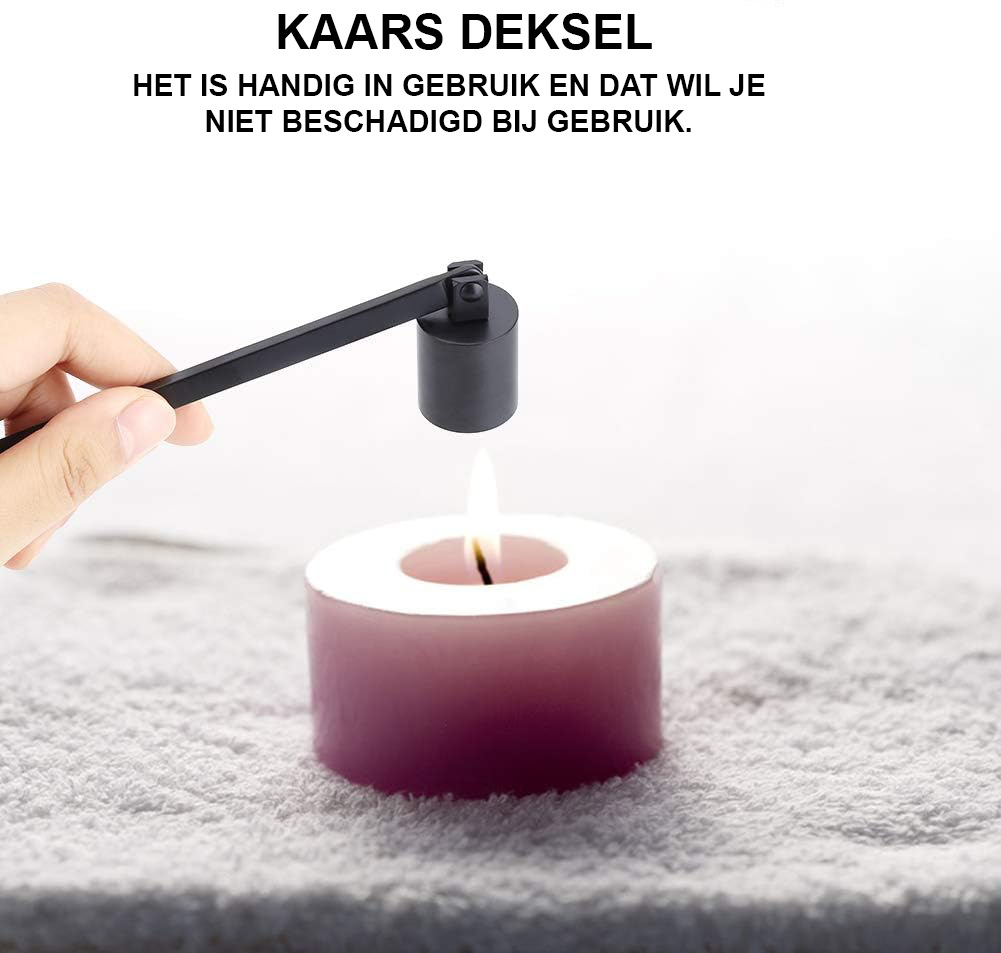 Kaarsendover van roestvrij staal voor veilig en eenvoudig doven van kaarsen
