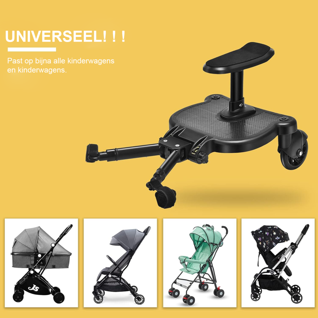 Universeel meerijdplankje voor kinderwagen voor kinderen, stevig en duurzaam