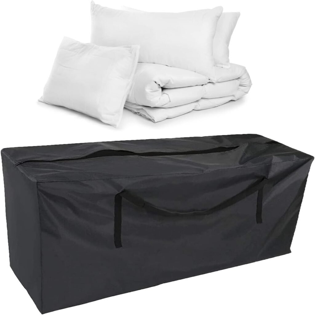 Opbergtas voor Tuinkussens - Waterdichte Tuinmeubelhoes - Beschermhoes voor Tuinkussens en Meubelen - 173 x 76 x 51 cm