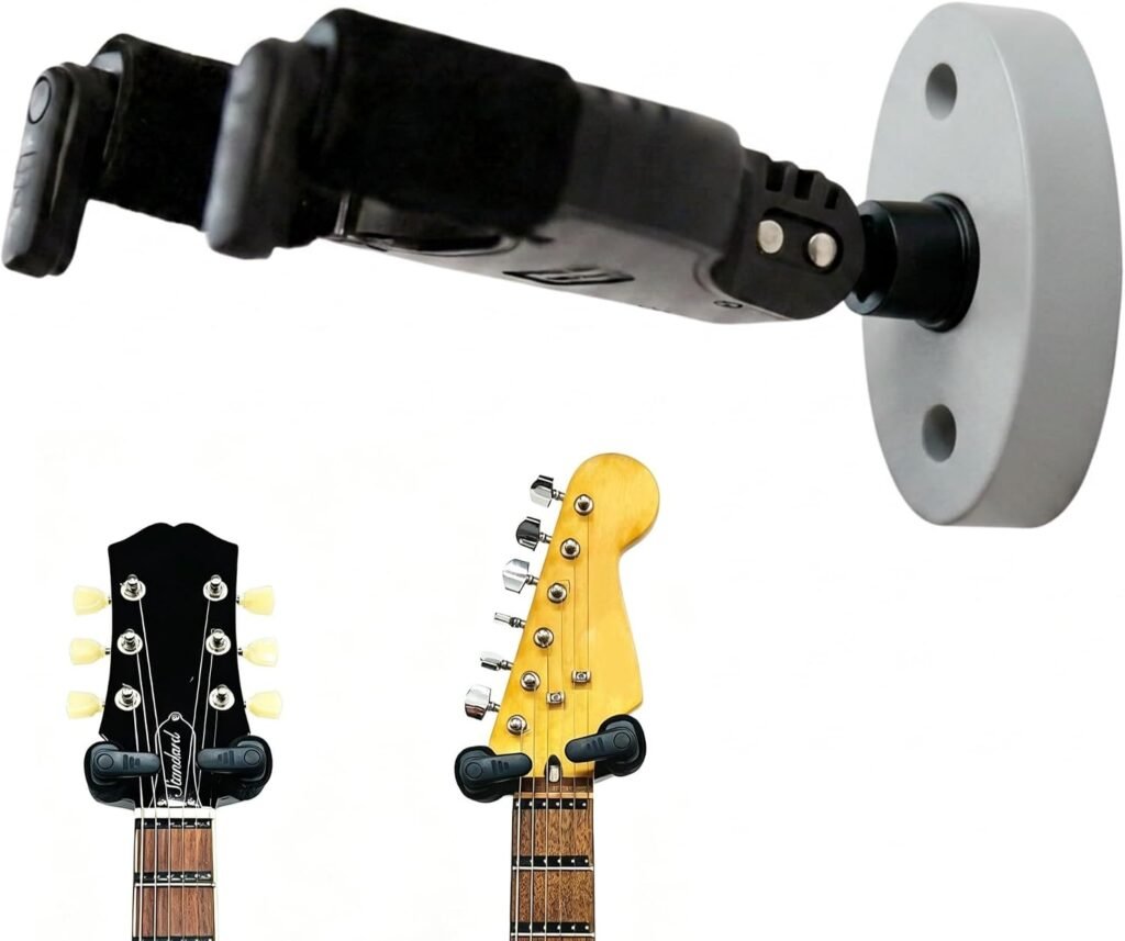 Gitaar muurbeugel met automatische sluiting en draaibaar ontwerp voor akoestische en elektrische gitaar