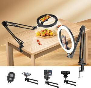 Telefoonhouder met Afstandsbediening – Flexibele Smartphone Houder – Voor Livestreaming en Video-opnames – Draadloos Contentcreatie Accessoire