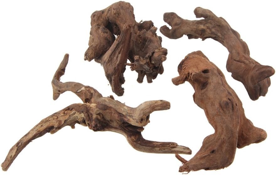 Natuurlijk drijfhout voor reptielen en aquariumdecoratie met unieke structuur en realistische details