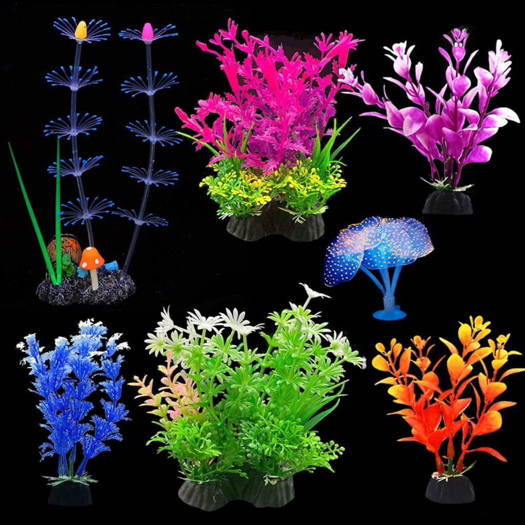 Aquarium kunstplanten decoratie voor natuurlijke aquascape in levendige kleuren