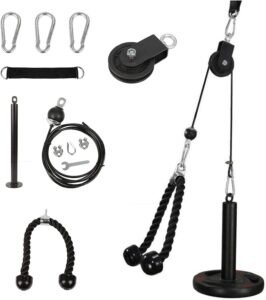Pulley Kabelsysteem – Krachtstation voor Arm- en Spiertraining – Thuisgym voor Biceps, Triceps, Schouders en Rug – DIY Fitness Set