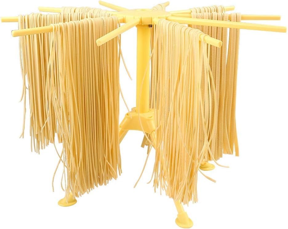 Pastadroogrek Inklapbaar - Pasta Droogrek voor Zelfgemaakte Pasta - Ruimtebesparend Kunststof Rek - 21,7 x 9,4 x 8,8 cm