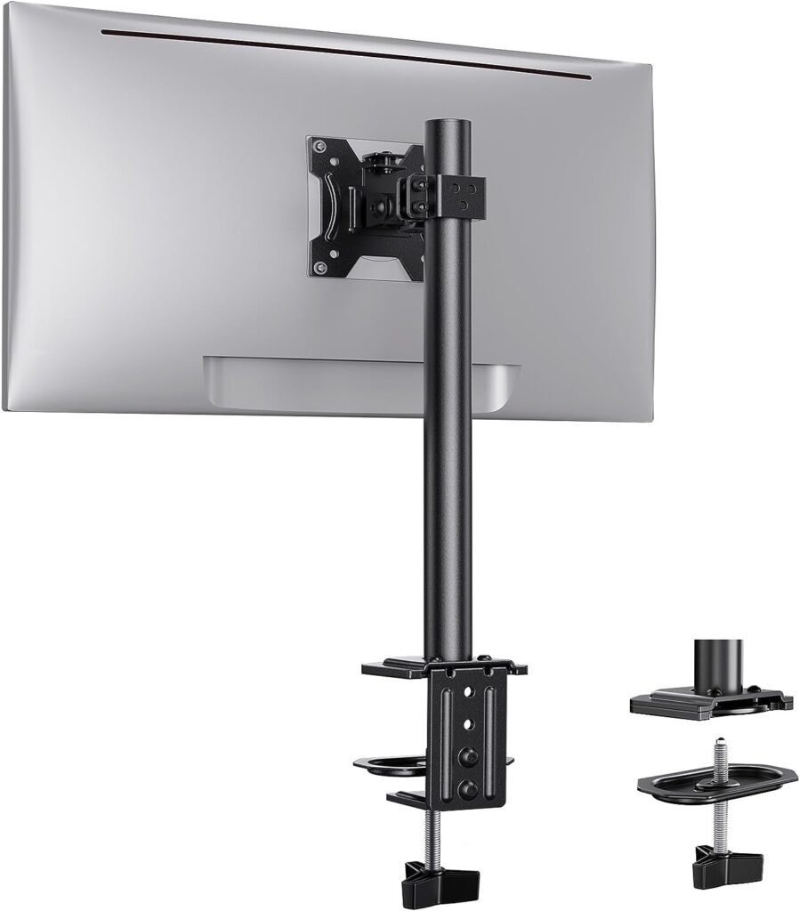 Verstelbare monitorstandaard met arm voor bureau en optimaal kijkcomfort
