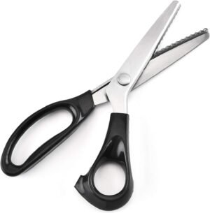 Zigzagschaar van roestvrij staal voor nauwkeurig knipwerk in diverse stoffen, 23 cm