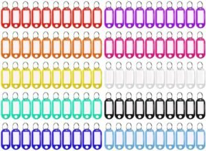 Beschrijfbare sleutelhangers met belettering set van 50 stuks