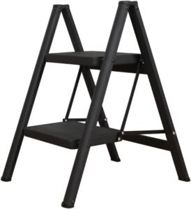 Inklapbare Trapladder – Lichtgewicht Huishoudtrap met Antislip – Draagbare Opvouwbare Trap – Compact en Duurzaam Ontwerp