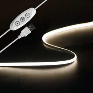 TV achtergrondverlichting met dimbare COB LED-strip van 2 meter in warm wit 3000K