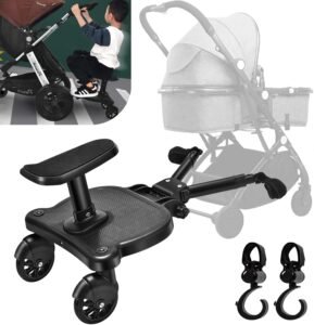 Meerijdplankje Kinderwagen – Loopplankje voor Kinderen – Universele Bevestiging – Stevig en Duurzaam – Geschikt voor Bijna Alle Kinderwagens