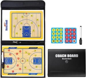 Magnetisch basketbal tactiekbord met marker, magneten en wisser
