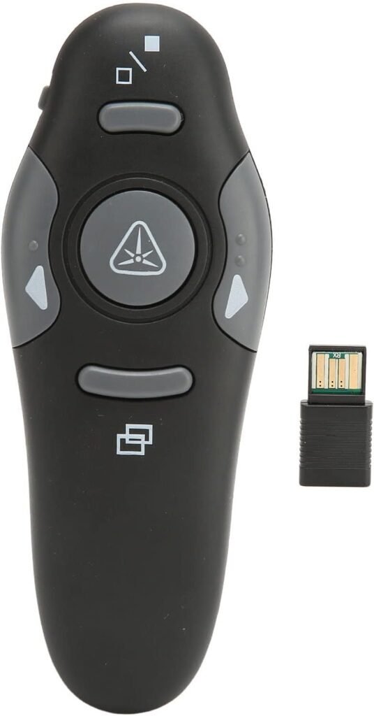 Draadloze USB-presentatieafstandsbediening voor PowerPoint met ergonomisch ontwerp voor school en kantoor