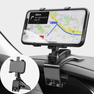 Telefoonhouder Auto Verstelbaar – Universele Smartphonehouder – Ventilatieroosterbevestiging – 360° Draaibaar, 4-7 Inch, Zwart