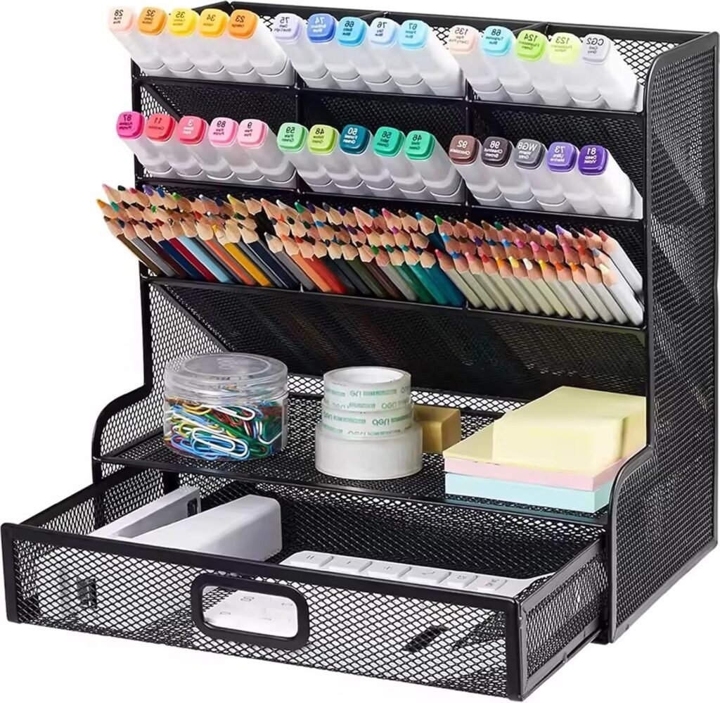 Bureau organizer met multifunctionele pennenhouder voor kantoor en schoolbenodigdheden