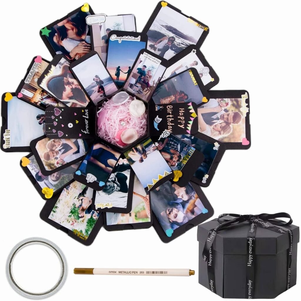 Gepersonaliseerde cadeaudoos voor verjaardag en vriendschap, persoonlijke cadeauverpakking
