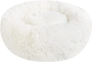 Pluche huisdierenbed voor katten en honden, comfortabel en makkelijk schoon te maken