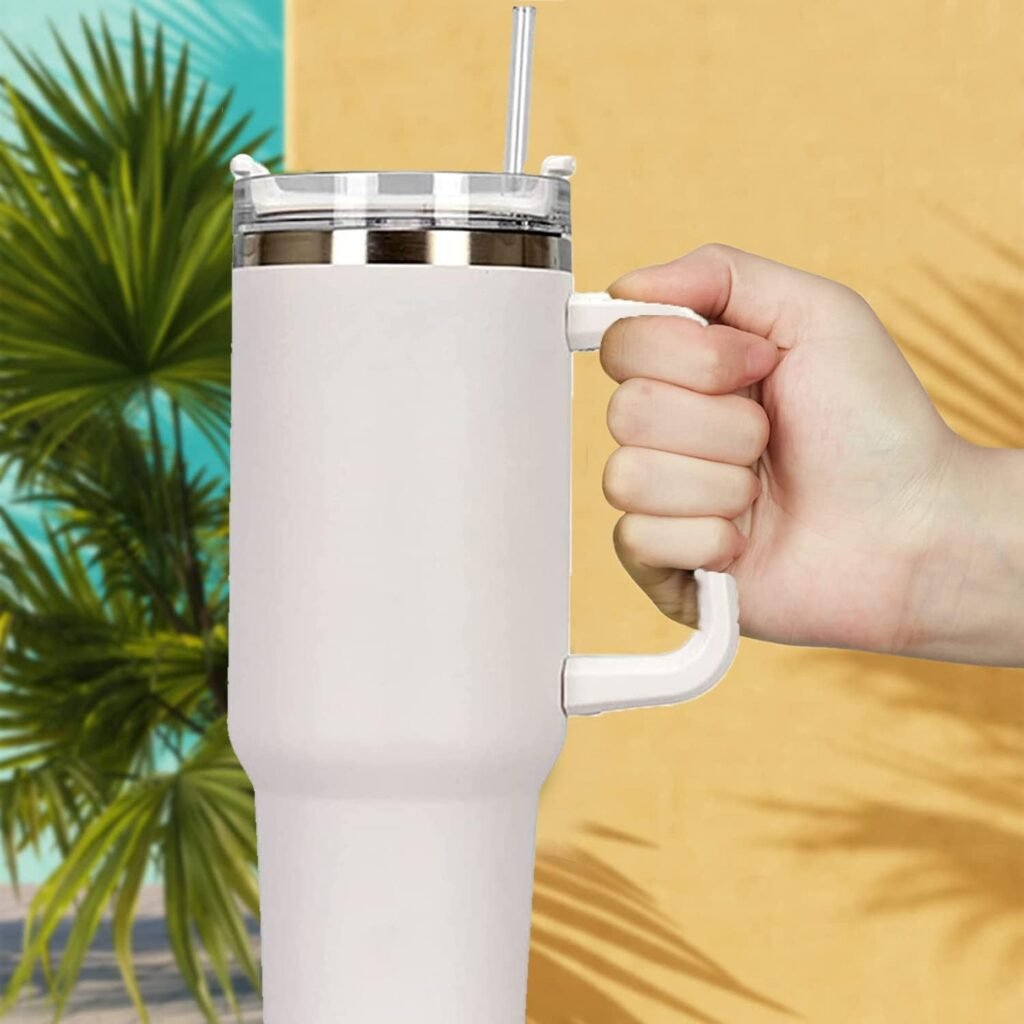 Dubbelwandige thermosbeker van roestvrij staal 500 ml voor warme en koude dranken, lekvrij ontwerp